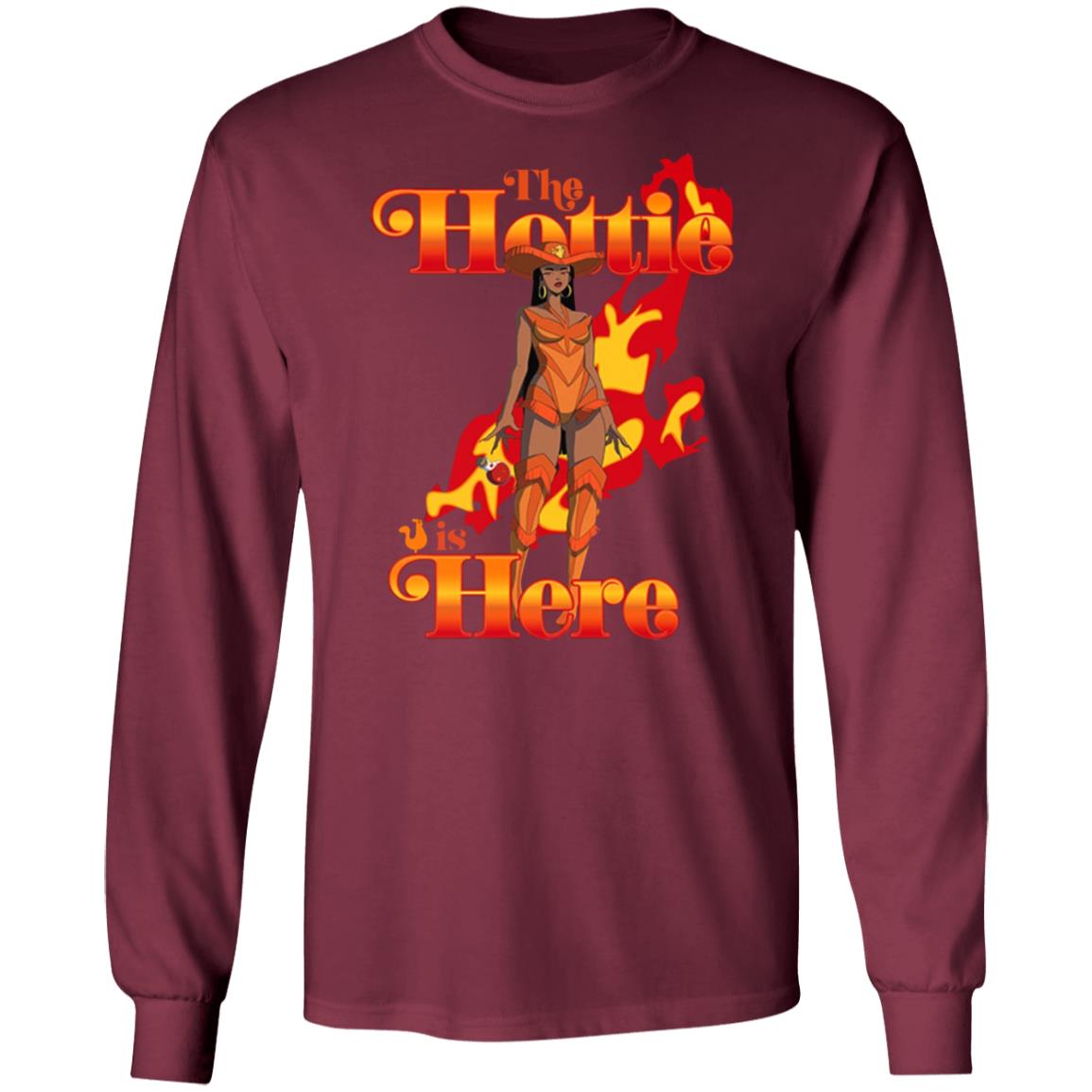 Popeyes X Megan Thee Stallion The Hottie Is Here Fire Shirt Thee Hottie Sauce Merch - Teechipus