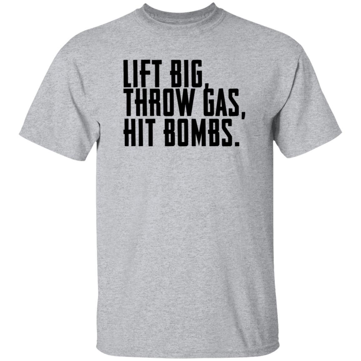 Lift Big Throw Gas Hit Bombs White Hoodie King Of Juco Merch - Teechipus