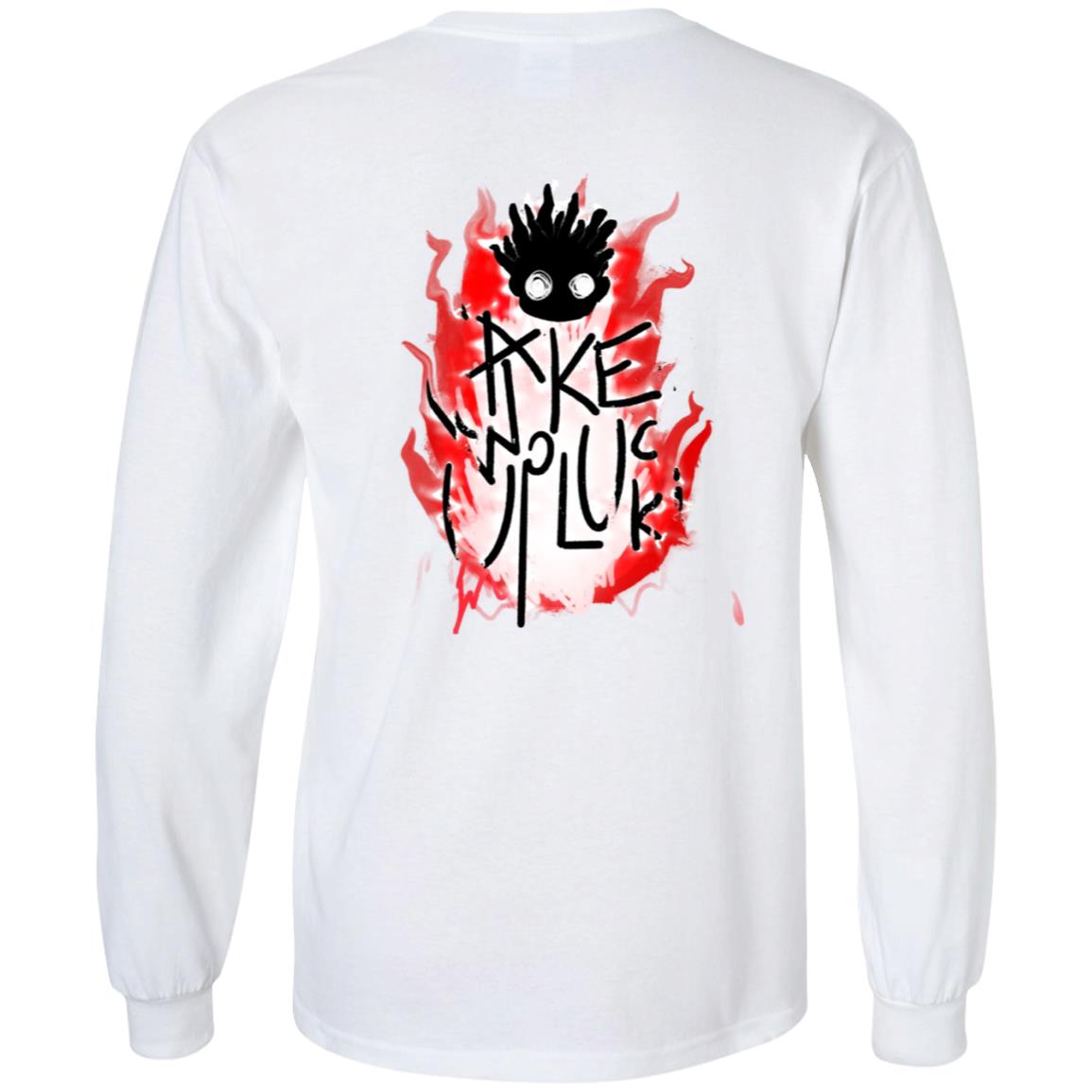 Lucki Merch Wake Up Lucki Fire Ls Sweatshirt - Teechipus