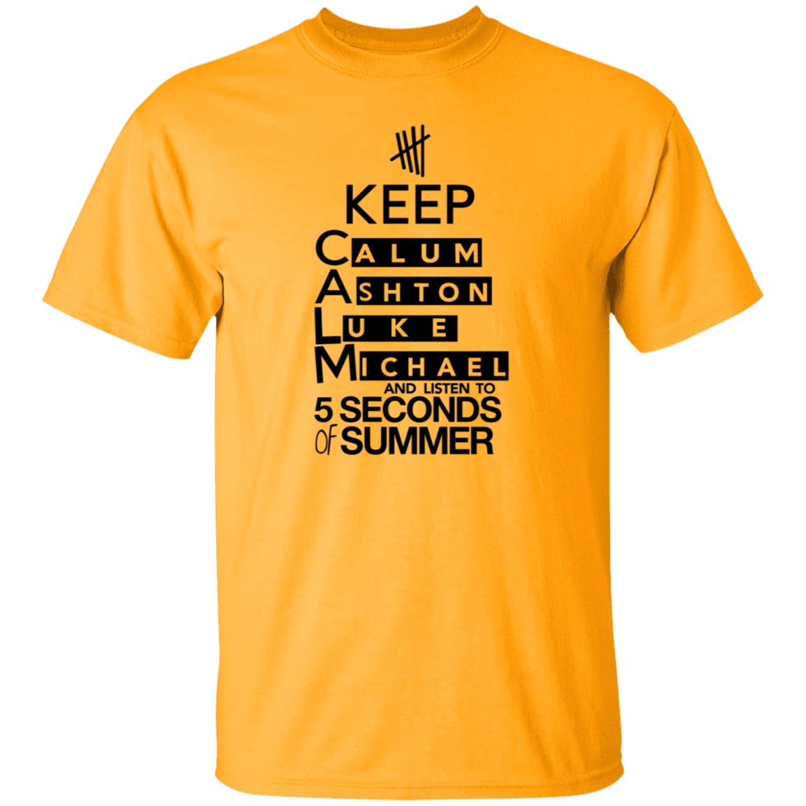 Keep Calum Ashton Luke Michael And Listen To 5 Seconds Of Summer Shirt 5 Sos Merch - Teechipus