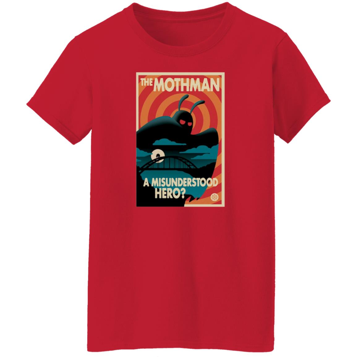 The Mothman A Misunderstood Hero Shirt Rooster Teeth Merch Red Web Mothman Propaganda Premium Heavyweight Shirt - Teechipus