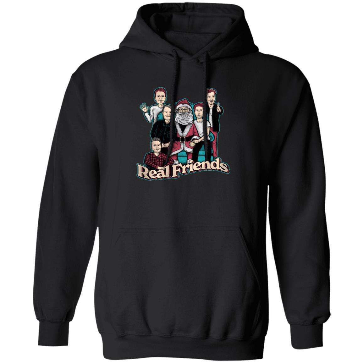 Sitting Santa Real Friends Sweatshirt Real Friends Merch - Teechipus