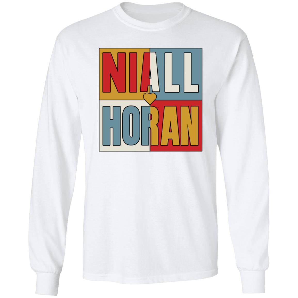 Niall Horan Color Block Crew Sweatshirt Niall Horan Merch - Teechipus