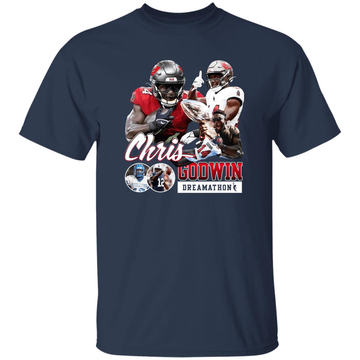 Mike Evans Wearing Chris Godwin Dreamathon Shirt Dreamathon Merch Mike Evans Wearing Chris Godwin Dreamathon Shirt Dreamathon Merch