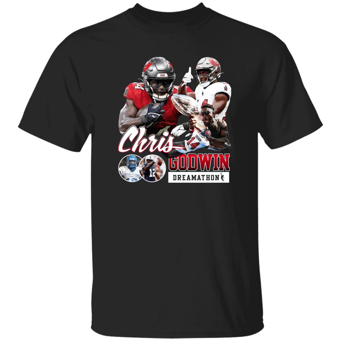 Mike Evans Wearing Chris Godwin Dreamathon Shirt Dreamathon Merch Mike Evans Wearing Chris Godwin Dreamathon Shirt Dreamathon Merch