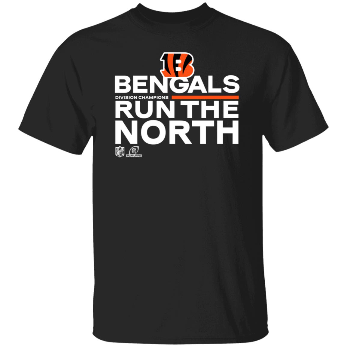 Cincinnati Bengals Run The North Shirt 2021 AFC North Division Champions Trophy Collection T-Shirt Hoodie Sweatshirt Cincinnati Bengals Run The North Shirt 2021 AFC North Division Champions Trophy Collection T-Shirt Hoodie Sweatshirt