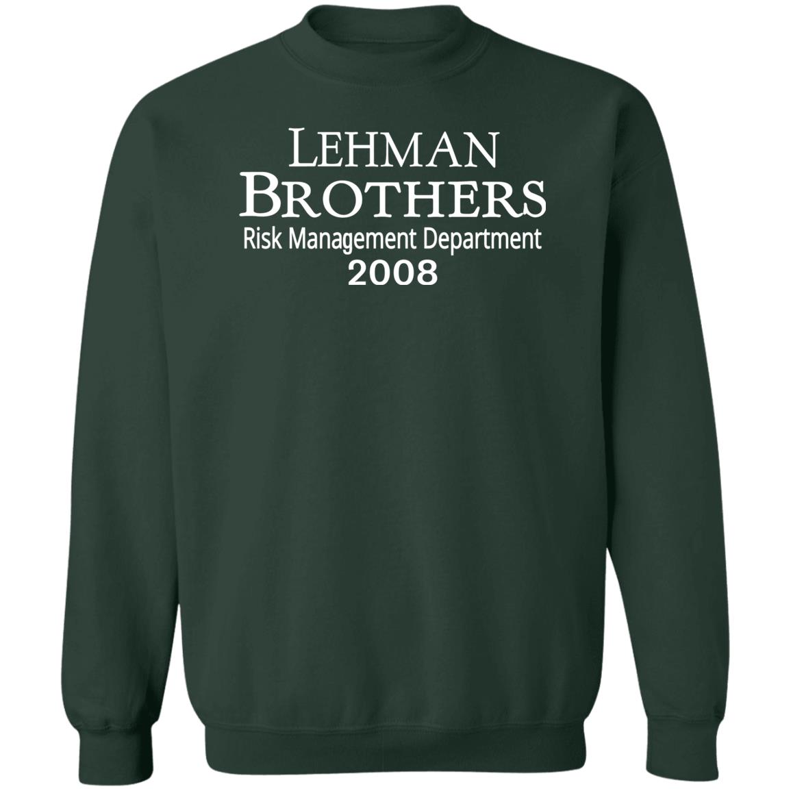Lehman Brothers Risk Management Department 2008 Shirt Sarah Katilyn Lehman Brothers Risk Management Department 2008 Shirt Sarah Katilyn