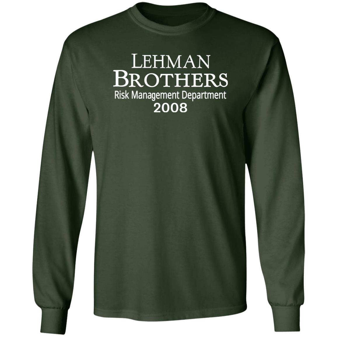 Lehman Brothers Risk Management Department 2008 Shirt Sarah Katilyn Lehman Brothers Risk Management Department 2008 Shirt Sarah Katilyn