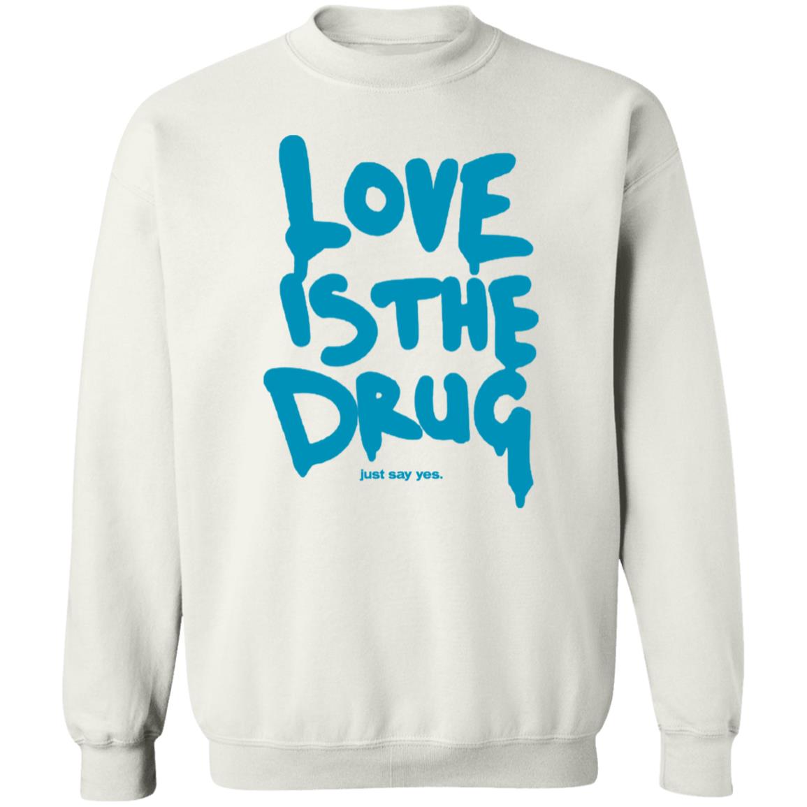 Dakota Johnson Love Is The Drug Just Say Yes Shirt Idioma Coldplay Dakota Johnson Love Is The Drug Just Say Yes Shirt Idioma Coldplay