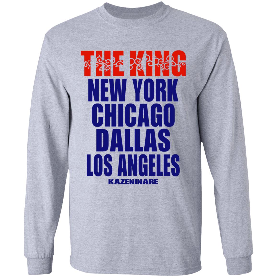 The King New York Chicago Dallas Los Angeles Shirt Minoru Suzuki The World Usa Tee Njpw1972 Merch LIV Morgan The King New York Chicago Dallas Los Angeles Shirt Minoru Suzuki The World Usa Tee Njpw1972 Merch LIV Morgan