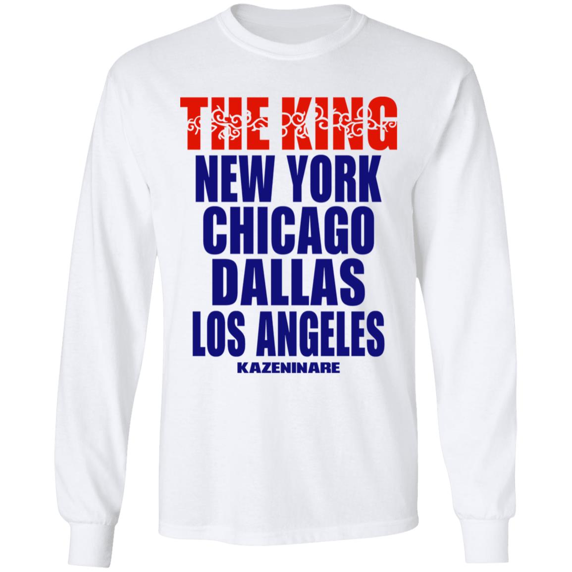 The King New York Chicago Dallas Los Angeles Shirt Minoru Suzuki The World Usa Tee Njpw1972 Merch LIV Morgan The King New York Chicago Dallas Los Angeles Shirt Minoru Suzuki The World Usa Tee Njpw1972 Merch LIV Morgan