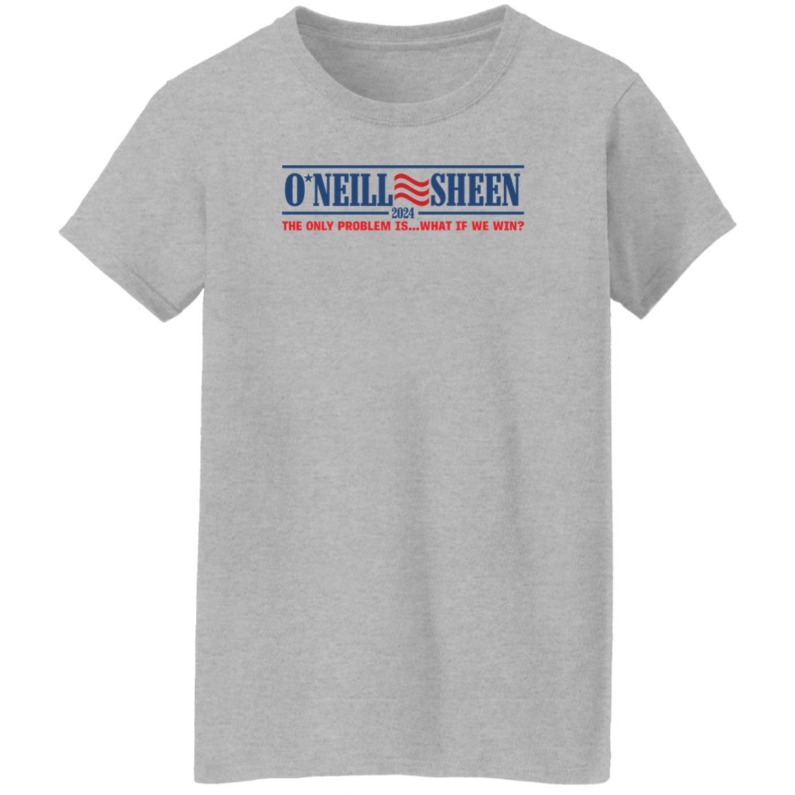 Rjo Apparel Store O'neill Sheen 2024 The Only Problem Is What If We Win Shirt Robert J. O'neill Rjo Apparel Store O'neill Sheen 2024 The Only Problem Is What If We Win Shirt Robert J. O'neill
