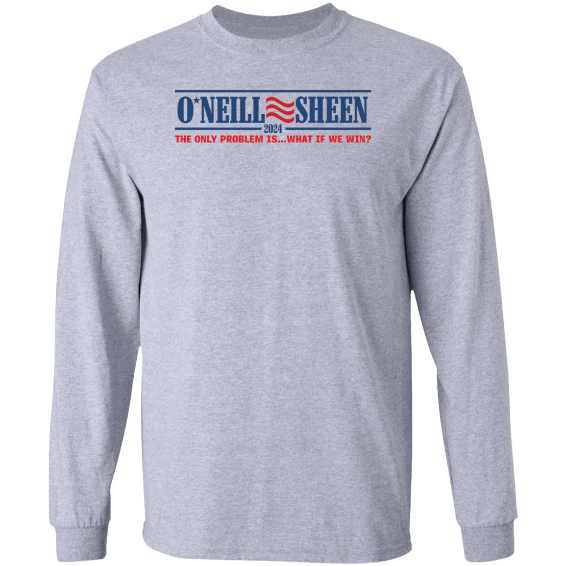 Rjo Apparel Store O'neill Sheen 2024 The Only Problem Is What If We Win Shirt Robert J. O'neill Rjo Apparel Store O'neill Sheen 2024 The Only Problem Is What If We Win Shirt Robert J. O'neill