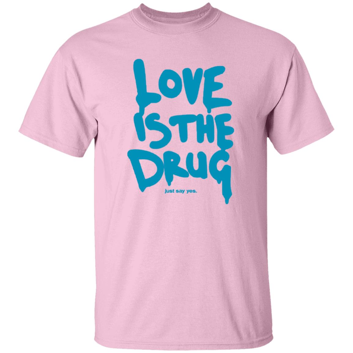 Dakota Johnson Love Is The Drug Just Say Yes Shirt Idioma Coldplay Dakota Johnson Love Is The Drug Just Say Yes Shirt Idioma Coldplay