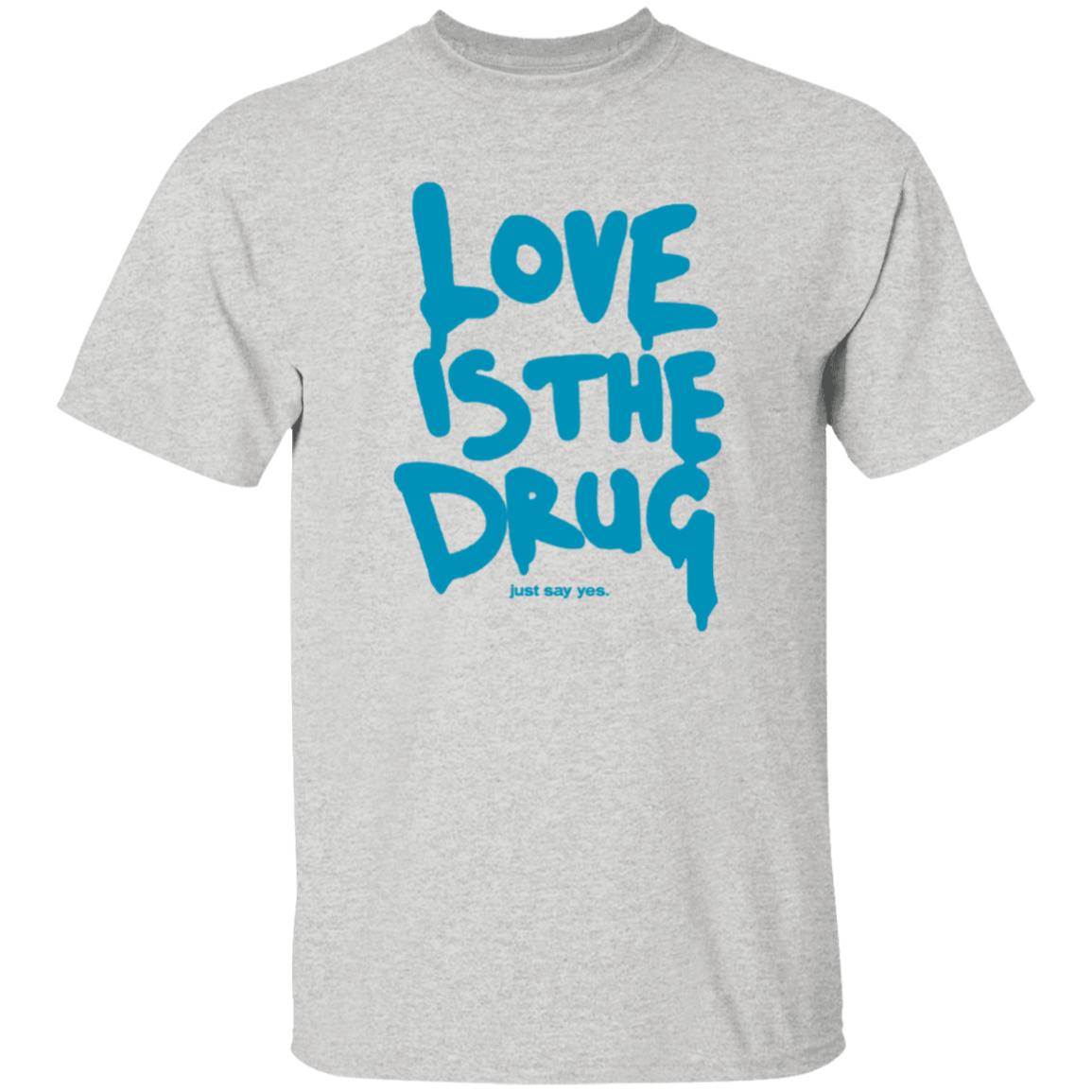 Dakota Johnson Love Is The Drug Just Say Yes Shirt Idioma Coldplay Dakota Johnson Love Is The Drug Just Say Yes Shirt Idioma Coldplay