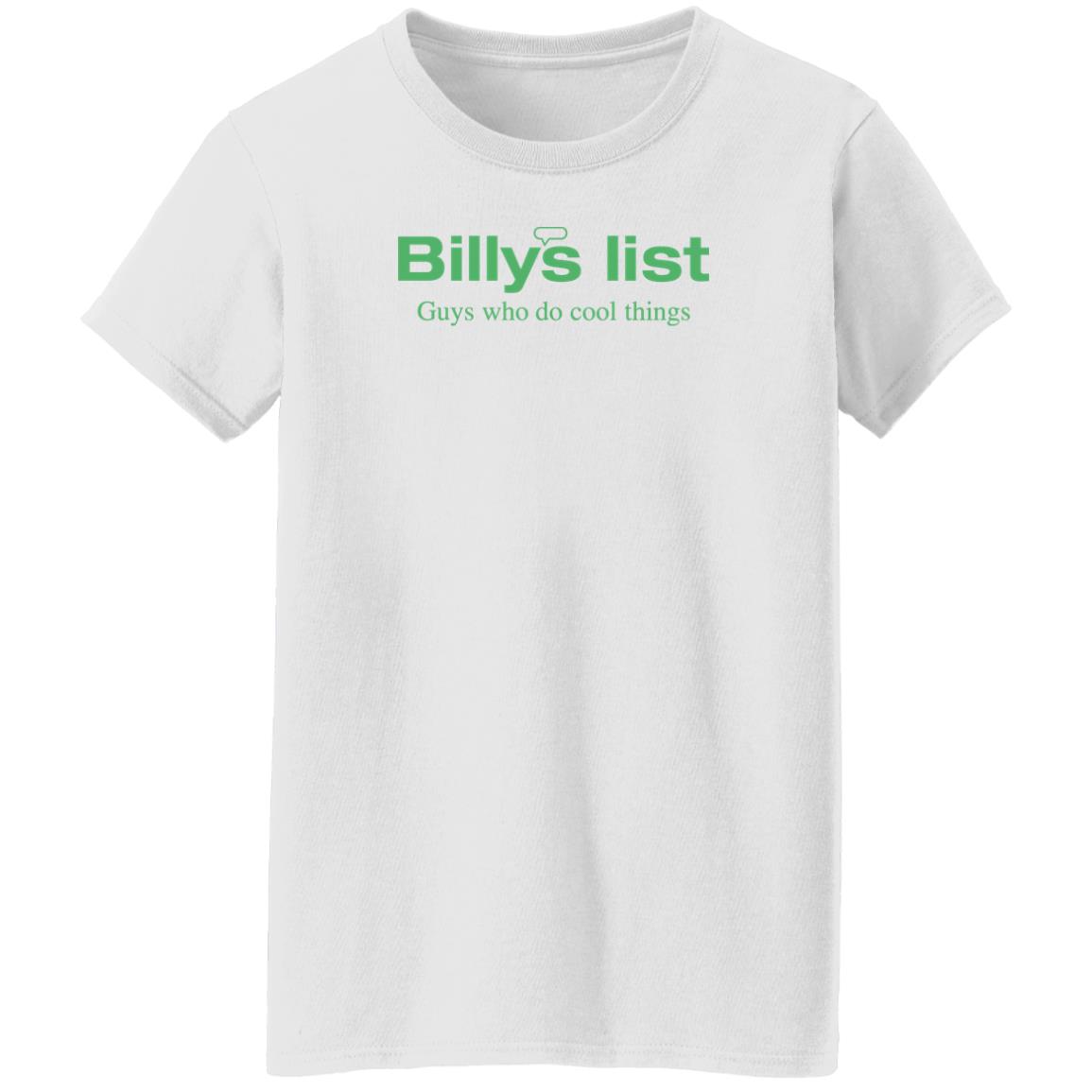 Macrodosing Billys List Guys Who Do Cool Things Highly Specicalized Individidual Who Knows Stuff Shirt Barstool Sports Store Billy's List Tee Shirt Macrodosing Billys List Guys Who Do Cool Things Highly Specicalized Individidual Who Knows Stuff Shirt Barstool Sports Store Billy's List Tee Shirt