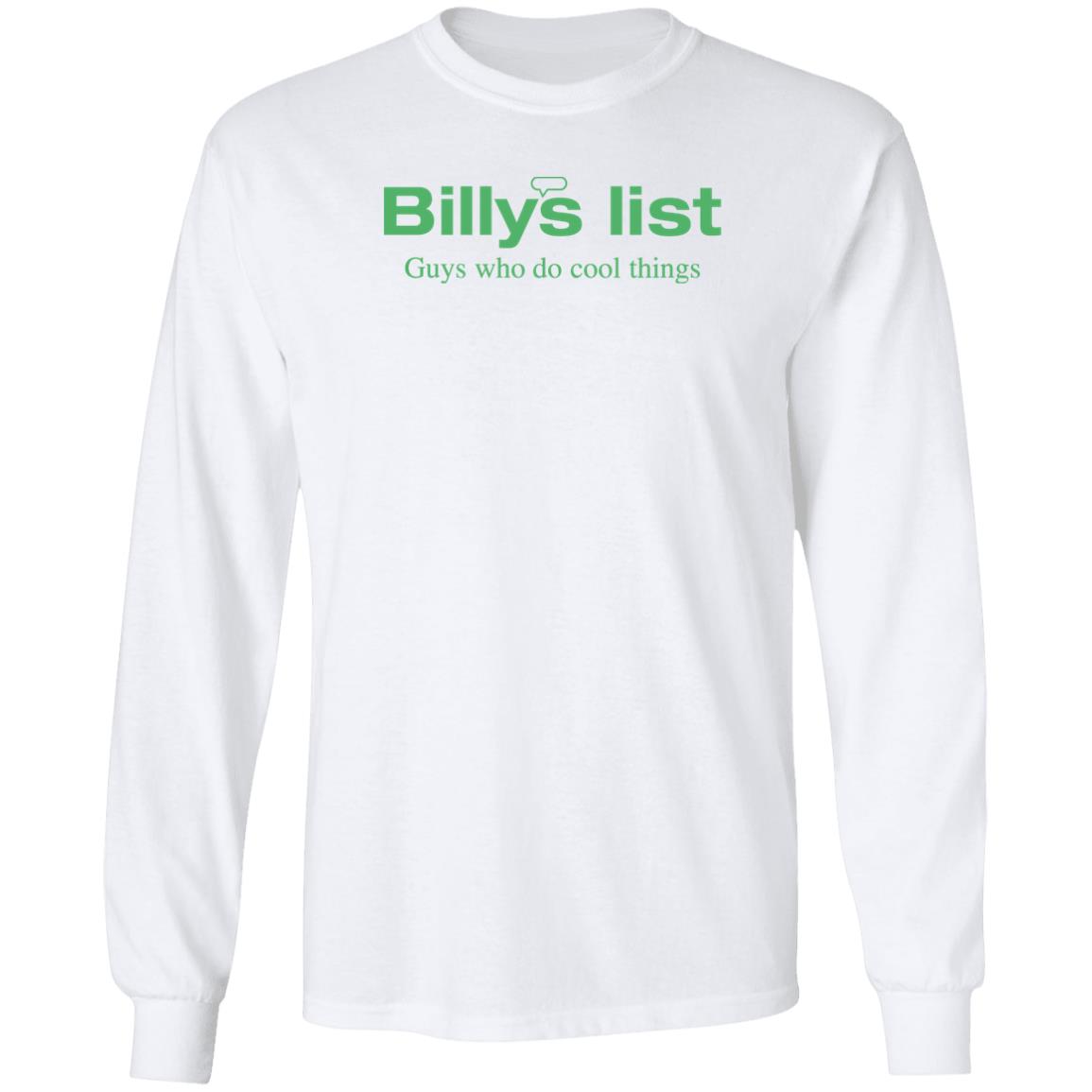 Macrodosing Billys List Guys Who Do Cool Things Highly Specicalized Individidual Who Knows Stuff Shirt Barstool Sports Store Billy's List Tee Shirt Macrodosing Billys List Guys Who Do Cool Things Highly Specicalized Individidual Who Knows Stuff Shirt Barstool Sports Store Billy's List Tee Shirt