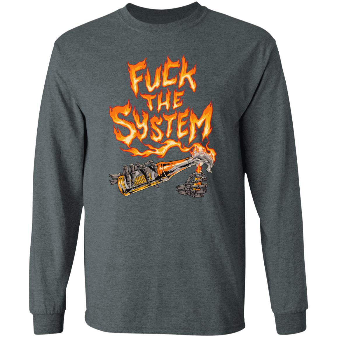 Tom Macdonald Fuck The System Long Sleeve T Shirt Hangovergang Store Tom Macdonald Fuck The System Long Sleeve T Shirt Hangovergang Store