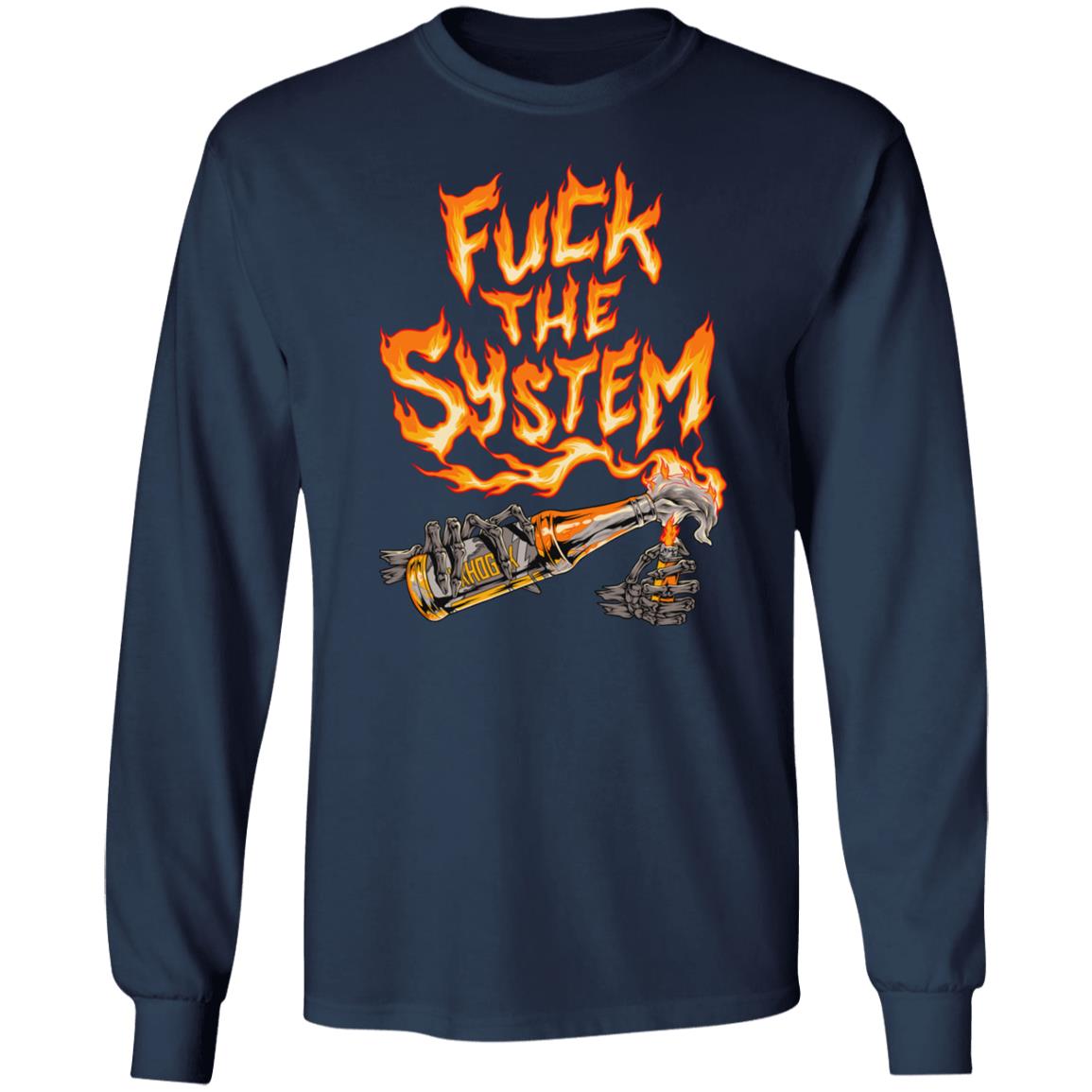 Tom Macdonald Fuck The System Long Sleeve T Shirt Hangovergang Store Tom Macdonald Fuck The System Long Sleeve T Shirt Hangovergang Store