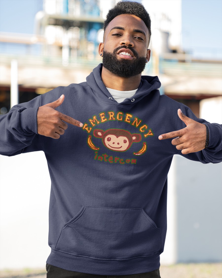 Emergency Intercom Merch Monkey Hoodie Sweatshirt Emergency Intercom Merch Monkey Hoodie Sweatshirt