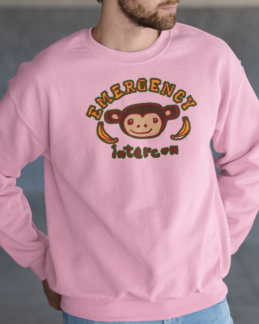 Emergency Intercom Merch Monkey Hoodie Sweatshirt Emergency Intercom Merch Monkey Hoodie Sweatshirt