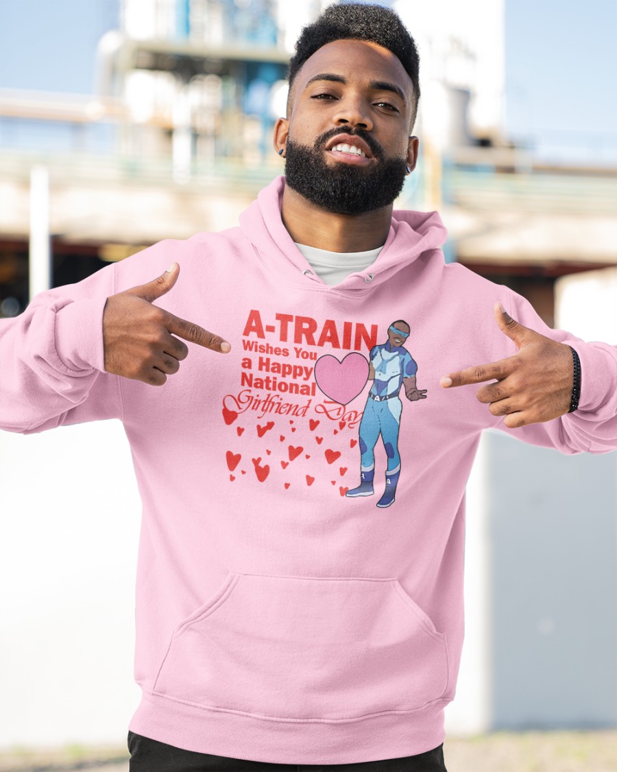 Lucca International Merch  A Train Wishes You A Happy National Girlfriend Day T Shirt Lightblue Lucca International Merch  A Train Wishes You A Happy National Girlfriend Day T Shirt Lightblue