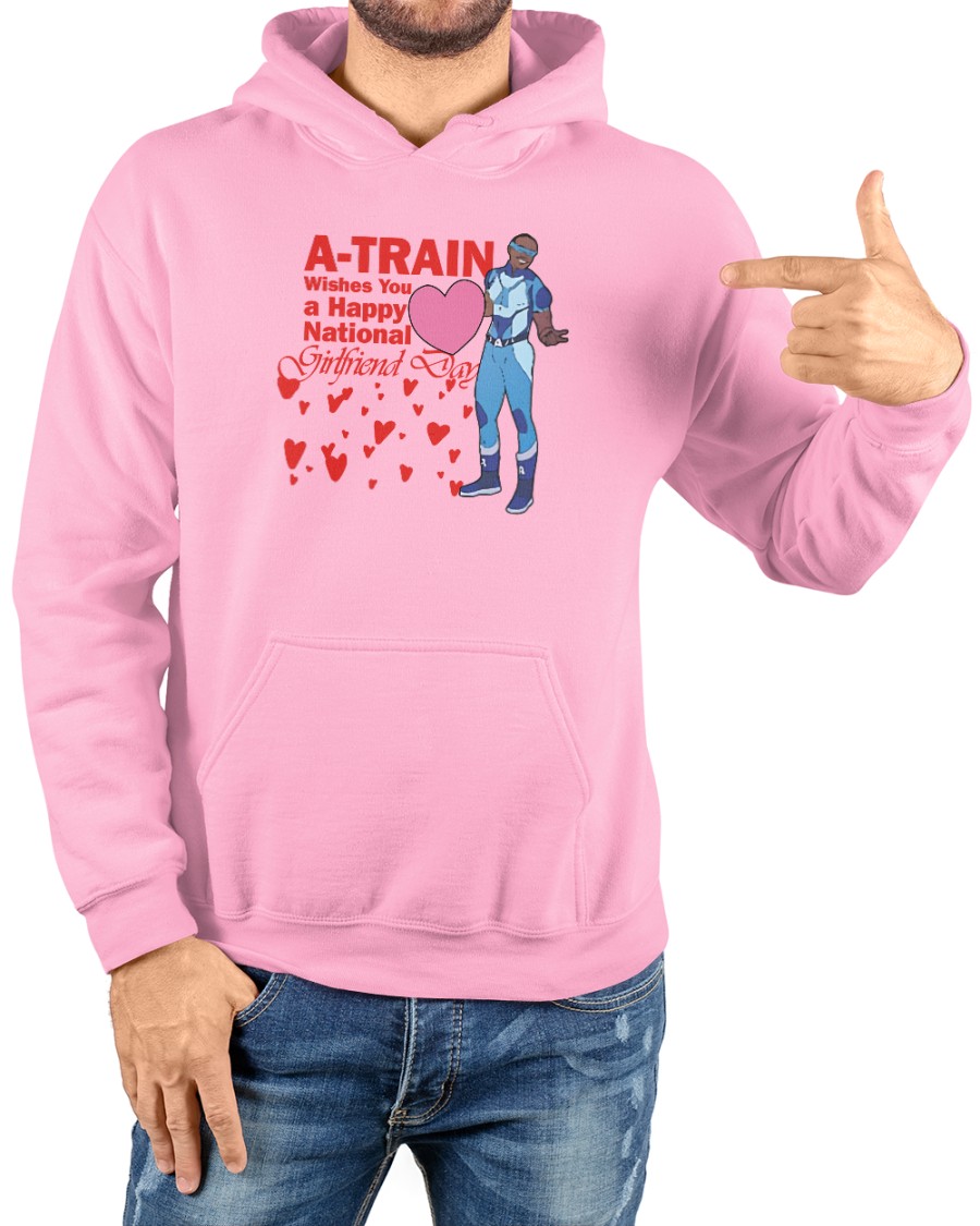 Lucca International Merch  A Train Wishes You A Happy National Girlfriend Day T Shirt Lightblue Lucca International Merch  A Train Wishes You A Happy National Girlfriend Day T Shirt Lightblue